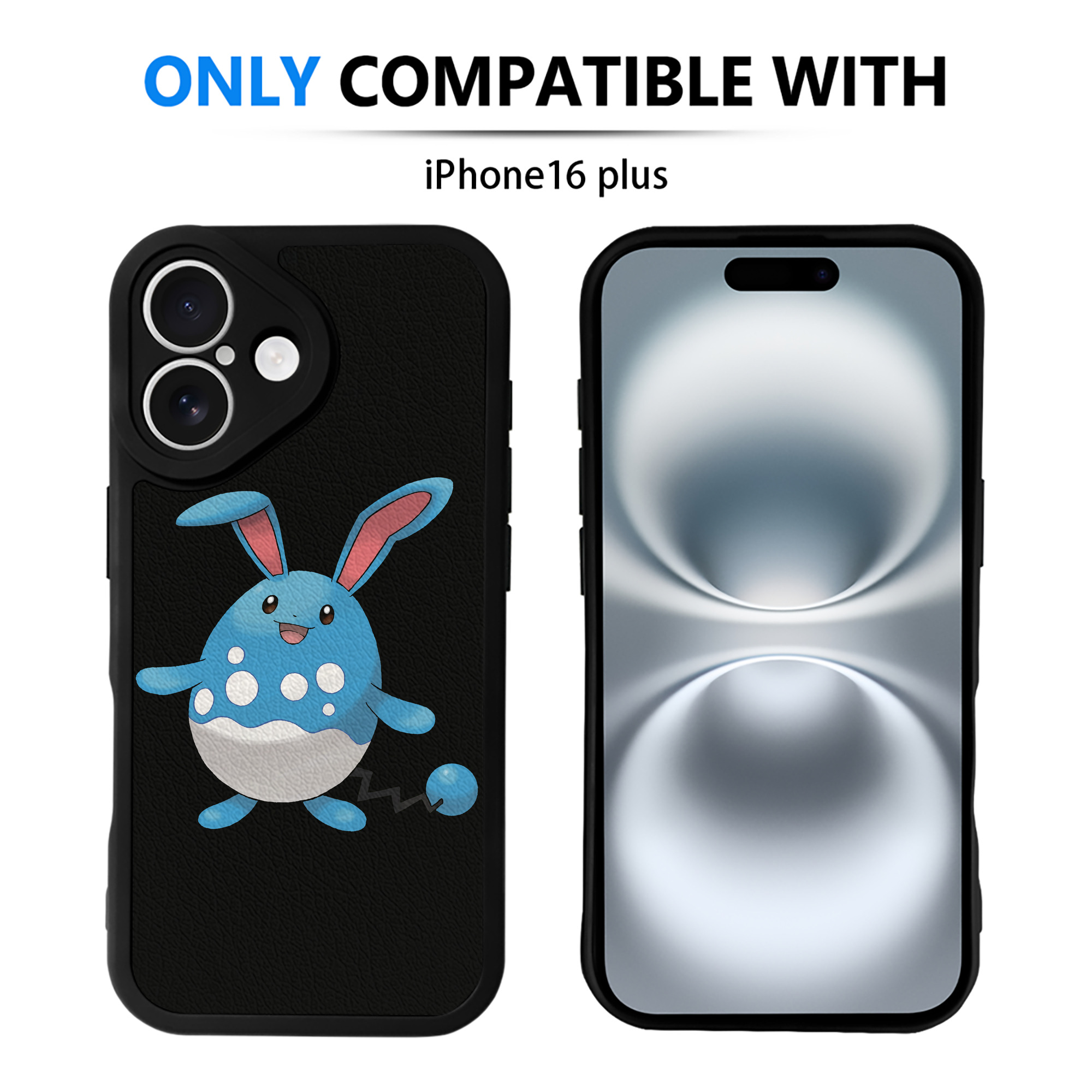 （画像用） ポケットモンスター Pokémon 【iPhone 16シリーズ対応】シリコンスマホケース（レザー調） 材質：シリコン